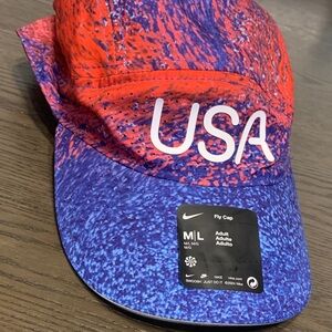Nike Red and Blue USA Hat